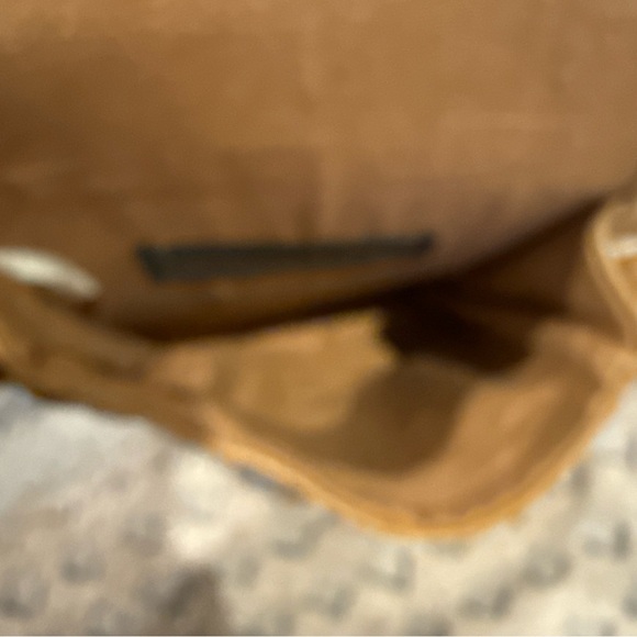 Green Fields Brown Crossbody Shoulder Handbag Purse Pocketbook Vintage Leather P - Picture 8 of 12